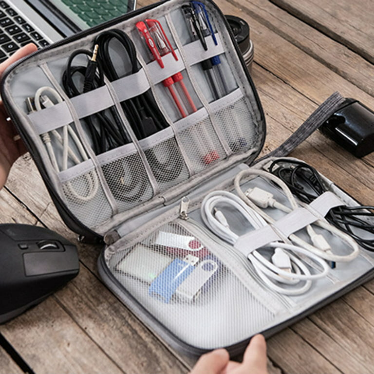Windfall Electronic Organizer, Portable Cord Organizer, Travel Organizer  Bag for Cable Storage, Cord Storage and Electronics Accessories