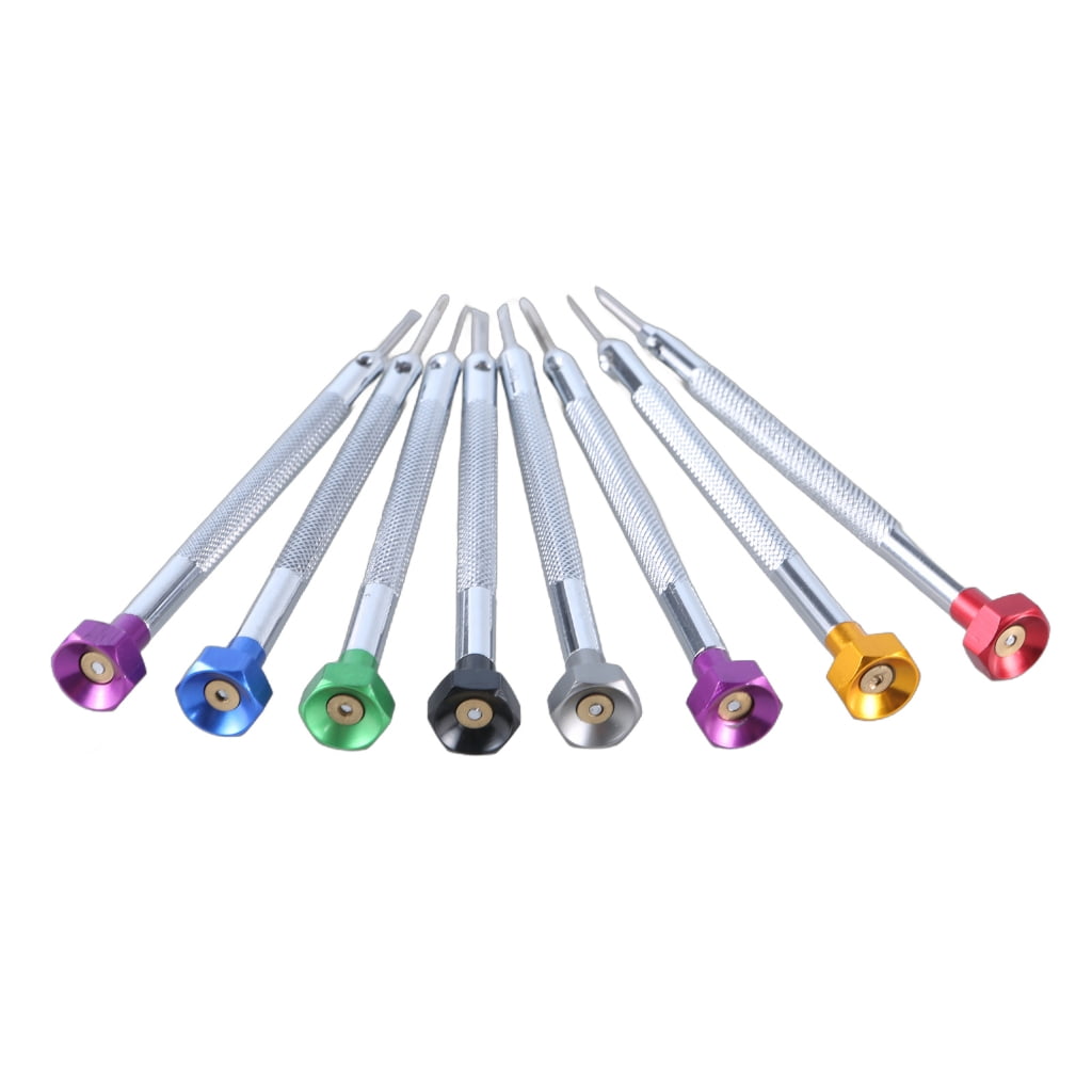 9Piece Screwdriver Set With Rotating Stand Magnetic Tips For Home and Professional Multiple Specification Watch Repair