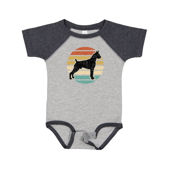 Inktastic Boxer Dog Vintage Silhouette Boys or Girls Baby Bodysuit