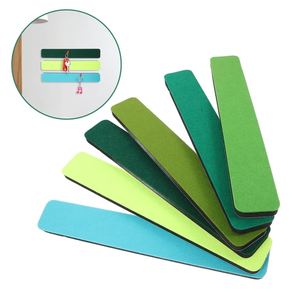 LOLIPPYY 6-Pack Assorted Color Felt Bulletin Board Strips for Classroom Wall Decoration and Educational Displays