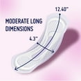 thumbnail image 2 of Prevail Incontinence Bladder Control Pads, Long, Moderate Absorbency, Pack of 16, 2 of 6