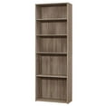 thumbnail image 3 of 11.75" x 24.75" x 71.25" Dark Taupe 5 Shelves  Bookcase, 3 of 6