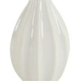 thumbnail image 6 of CosmoLiving by Cosmopolitan 3"W, 12"H Slim Textured Bottleneck White Ceramic Vase with Varying Patterns, Set of 3, 6 of 11