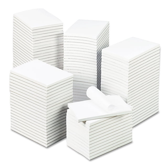Bloc de notas universal M9-35624, 10 cm x 15 cm, sin rayas, blanco