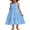 Blue, variant on Arshiner Girls Summer Dress Casual Loose Sleeveless Sundress Flowy Beach Maxi Dresses with Pockets