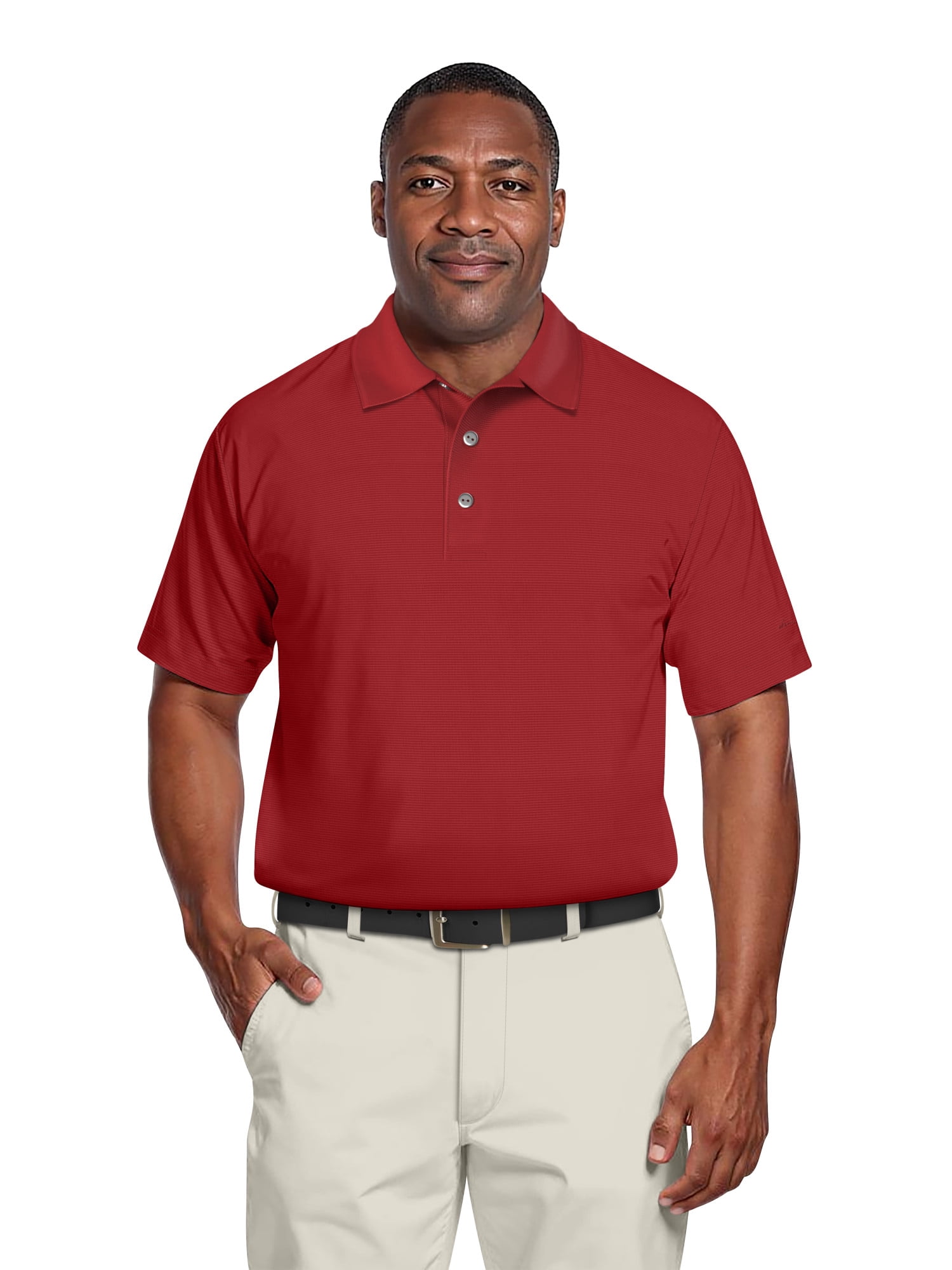 Ben Hogan Men's & Big Men's Performance Solid Polo Shirt with Short Sleeves, Sizes S-5XL