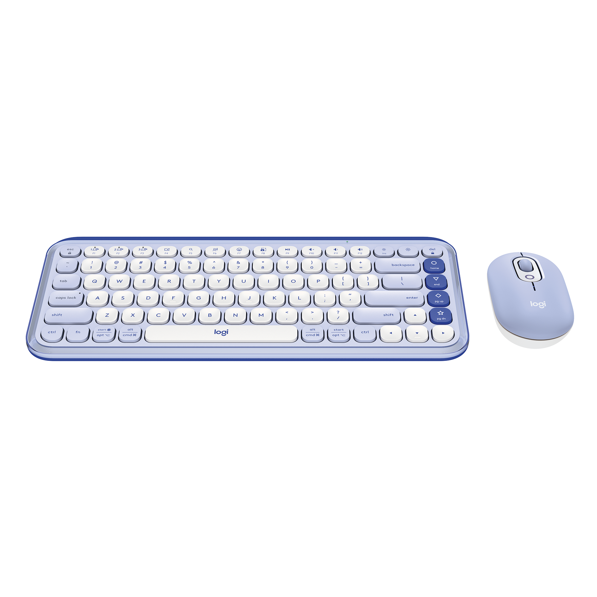 Logitech POP Icon Bluetooth Keyboard & Mouse Combo, Lilac photo 3