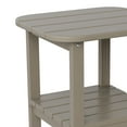 thumbnail image 5 of Flash Furniture Newport HDPE 2-Tier Adirondack Side Table - All-Weather - Indoor/Outdoor Brown, 5 of 9