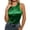 Green, variant on Shiny Metallic Tank Tops for Women Lightweight Casual Crewneck Sleeveless Shirt Summer Outfits