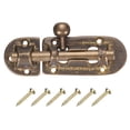 thumbnail image 1 of Cerrojo de barril de cobre, cerradura de hebilla de barril sólido con tornillos, cerraduras de puerta de granero grandes, bronce, 1 of 5