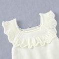 thumbnail image 4 of Baby Bodysuits Clothes Casual Solid Sleeveless Knit Newborn Infant Kids Girls Onesie 0-18m Toddler One Pieces Jumpsuits Outfits, 4 of 5