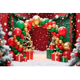 thumbnail image 3 of Christmas Balloons Garland Arch Kit Red White Green Balloons Candy Cane Foil Balloons Merry Christmas Birthday Party Decorations, 3 of 9