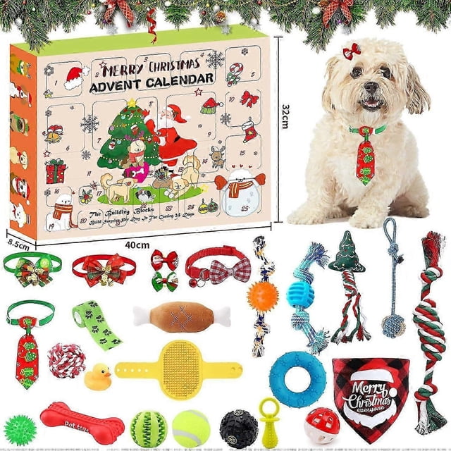 Dog Advent Calendar, 24 Pieces/Set Christmas Advent Calendar Dog Advent Calendar, Christmas Advent Calendar Gift for Dog Lovers