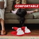 thumbnail image 2 of Pantuflas de Papá Noel de peluche, cálidas y antideslizantes, ideales para Navidad, para adultos y niños (talla 39-40), 2 of 6
