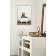thumbnail image 5 of Kate and Laurel Sylvie Bear Rustic Bubble Bath Framed Canvas Wall Art by Amy Peterson Art Studio, 18x24 White, Modern Fun Decorative Bathtub Wall Art for Home Décor, 5 of 6