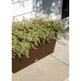 thumbnail image 6 of Veradek Pure Series Midori 39" Plastic Planter 2-Pack Espresso, 6 of 10