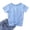 M658 Light Blue, variant on Tfken Girls Tshirts For Summer Crew Neck Short Sleeve Solid Color Tops Fashion Daily Wear Kids Comfortable Shirts Black Size 8-9 Years