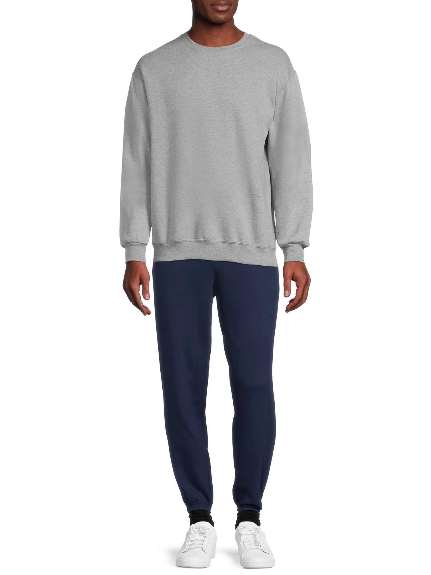 Athletic Works Men's Fleece Crewneck Sweatshirt, Sizes S-4XL