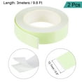 thumbnail image 2 of Uxcell 0.5 Inch x 9.8 Ft Glow in the Dark Tape for Night Decorations Green, 2 Pack, 2 of 5