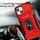 thumbnail image 2 of Funda para GANGXUN iPhone 15 - Soporte metálico, Función magnética, Rojo, 2 of 6