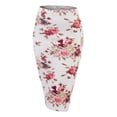 thumbnail image 1 of Doublju Women's Stretchy Midi Pencil Skirts (Plus Size Available), 1 of 4