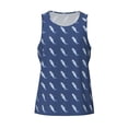 thumbnail image 4 of Easygdp Party Shark Cute Men's Tank Top, Sleeveless Muscle T Shirts, Breathable, Quick-Dry, Loose for Gym, Running, Fitness - Medium, 4 of 9