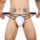 thumbnail image 3 of Tanga de seda helada para hombre, sexy, de cintura baja, con abertura en la cadera y bolsa grande, lencería sexy, 3 of 6