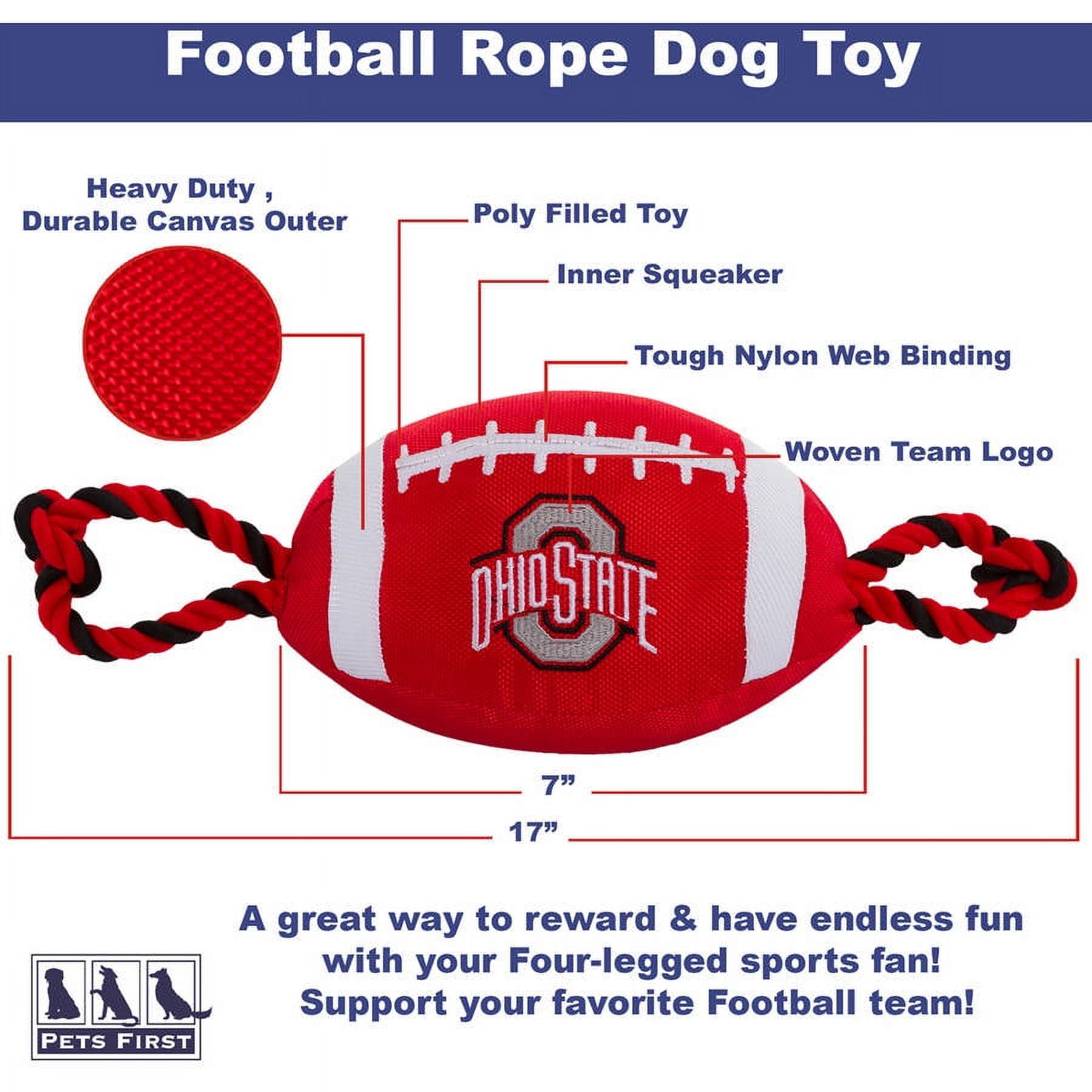 Pets First Collegiate Ohio State Nylon Football-Licensed
