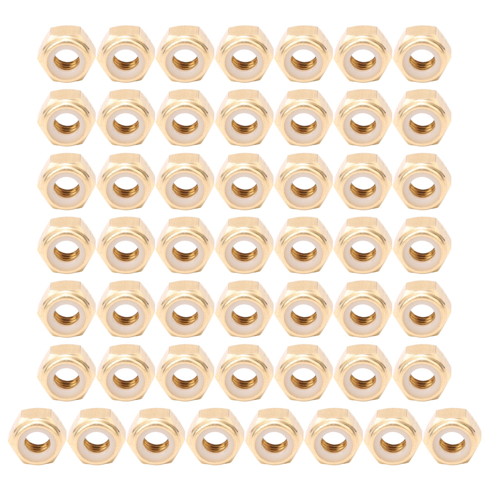 Nuts,50Pcs SelfLocking Nut Pure Nut Self Locking Nut Sleek Aesthetic