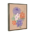 thumbnail image 4 of Stupell Industries Purple & Orange Flowers Botanical & Floral Painting Gray Floater Framed Art Print Wall Art, 25 x 31, 4 of 10
