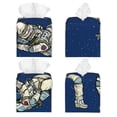 thumbnail image 2 of Tissue Disco party Astronaut Dancing Box Cover Holder, Square by Xecao - Leather Decorative Organizer for Tabletop, Bathroom, Car, Office, 2 of 8