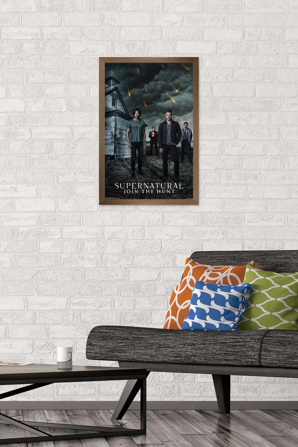 Supernatural - Church Wall Poster, 14.725" x 22.375", Framed