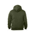 thumbnail image 3 of Espada Menswear Full-Zip Quilted Plush Sherpa-Lined Hoodie Jacket (1-Pack), 3 of 5