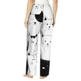 thumbnail image 3 of Haiem Doodle Cute Cat Women's Pajama Pants Ultra Lightweight Pjs Bottoms Sleepwear Bottom Pants With Pocket Drawstring-Medium, 3 of 9