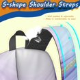 thumbnail image 5 of Purple and Gold Marble Pattern 17" School Backpacks for Teens,Waterproof Oxford Fabric,S-Shape Padded Straps for School,Travel,Hiking,Camping, 5 of 6