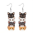 thumbnail image 4 of Halloween Cute Cat Head Acrylic Earrings - Featherless, Versatile Holiday Theme, Perfect For Parties & Birthdays, 4 of 5