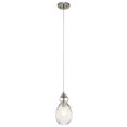 thumbnail image 1 of Kichler 43959NI Riviera Collection Mini Pendentif 1 Light&44; Nickel Brossé - 11.25 in., 1 of 1