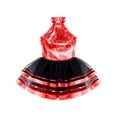 thumbnail image 3 of TTAO Kids Girls Sleeveless Sequins Mesh Tutu Dance Dress Gymnastic Leotard Ballerina Dancewear Costume Red 14, 3 of 5