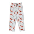 thumbnail image 4 of Xecao Koi Fish Corals,Spring Summer Women's Straight Lounge Pajama Pants: The Epitome of Relaxed Sleepwear, 4 of 9