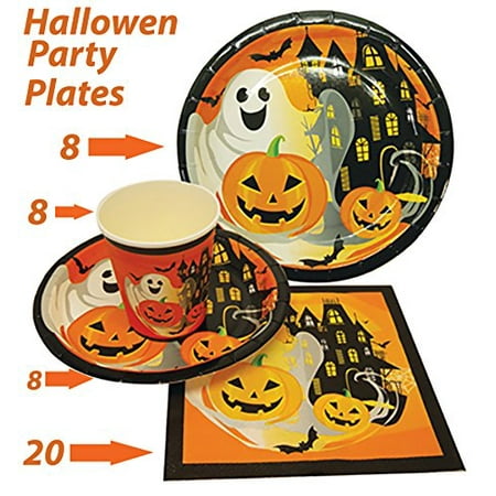 halloween party set halloween party plates halloween party favor set includes 8 7