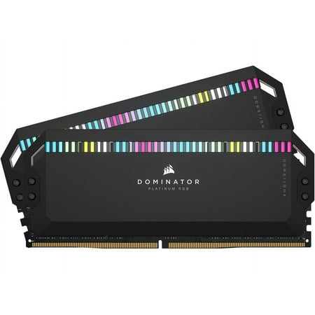 Corsair Dominator Platinum RGB 64GB (2 x 32GB) DDR5 DRAM 5200MHz C40 Memory Kit, Black