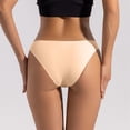 thumbnail image 4 of Lunuaoe Women's Low Waist Cheeky Panties, Skin-Friendly Cotton Crotch Underwear, Breathable Solid Color Briefs, 4 of 8