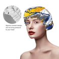 thumbnail image 4 of Rams Waterproof Shower Cap Reusable shower cap Bathing Shower Caps, 4 of 7