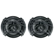 Soundstream AF.653 300-Watt 6.5 in 3-Way Car Audio Speakers, 4-Ohm, Polypropylene Cone, Mylar Midrange and Tweeter, Arachnid Series, for Car Stereo Upgrade, Pair