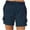 Navy, variant on Simua Shorts for Women Cargo Shorts Knee Length with Pockets Elastic High Waist Shorts