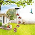 thumbnail image 4 of 2pcs Charming Wind Chimes Hummingbird feeders for Outdoors Hanging ant and bee Proof,Never Leak,Perfect Garden Decor for Outside, 4 of 5