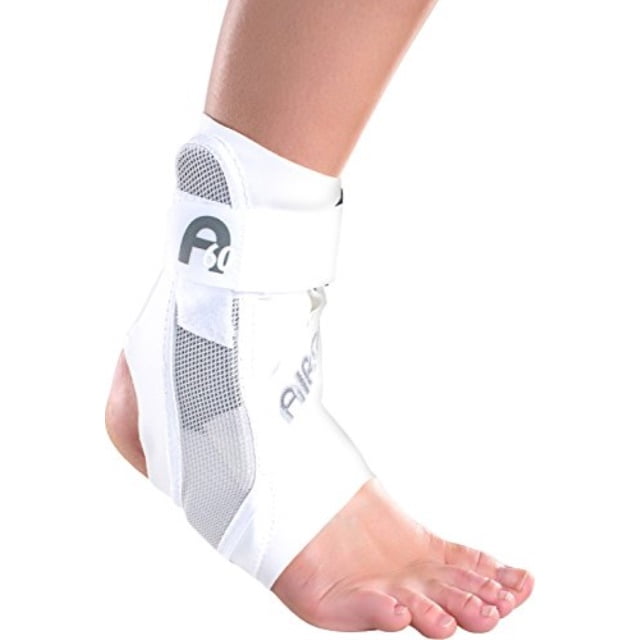 aircast a60 ankle support brace, right foot, white, small (shoe size