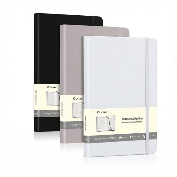 Comix Hardcover Notebooks,Lined Journal for Writing,College Ruled 120 Sheets, 5.4 x 8.3 inch