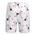 thumbnail image 6 of Kdxio Cute Poodle Dog Pattern Mens Casual Shorts - Drawstring Summer Beach Sports Shorts for Men, 6 of 9