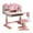 Pink, variant on Yedigre Adjustable Kids Desk & Chair Set, 25.6"-27.95" Height Range, Ventilated Backrest & School Supply Organizer, Suitable for children aged 3-10